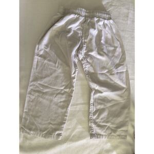 Century Kids Martial Arts Karate White Student Pants Size 00 Elastic Waist MINT